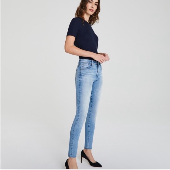 AG Adriano Goldschmied Farrah Skinny Ankle raw hem jeans - Picture 2 of 10